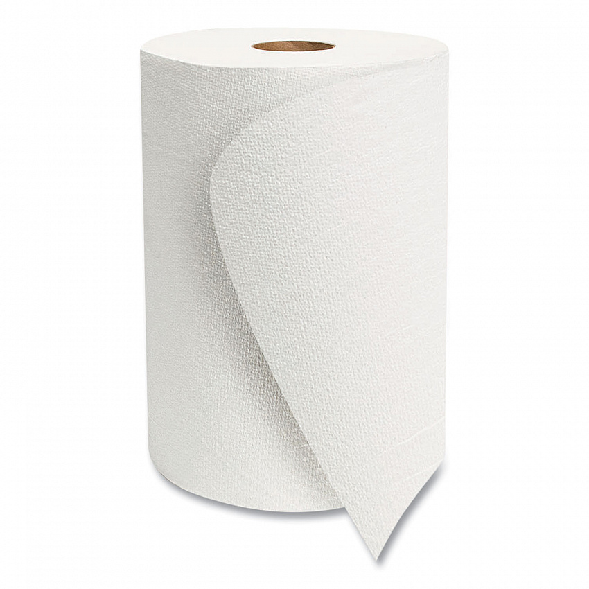10 Inch TAD Roll Towels, 1-Ply, 10" x 550 ft, White, 6 Rolls/Carton (VT106)