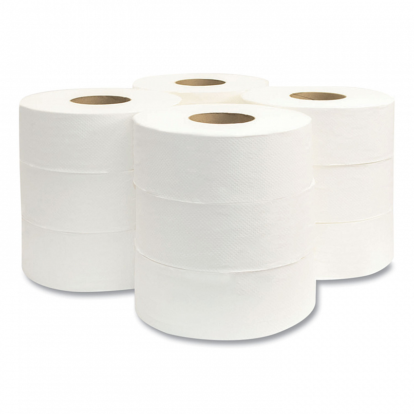 Jumbo Bath Tissue, Septic Safe, 2-Ply, 3.3" x 625 ft, White, 12 Rolls/Carton (29)