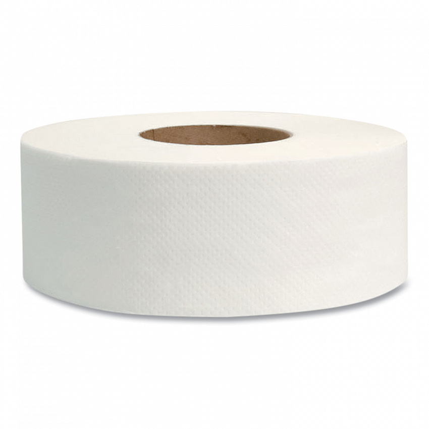 Jumbo Bath Tissue, Septic Safe, 2-Ply, 3.3" x 500 ft, White, 12 Rolls/Carton (129X)