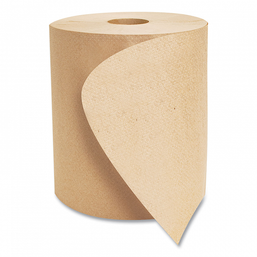 Morsoft Universal Roll Towels, 1-Ply, 8" x 800 ft, Brown, 6 Rolls/Carton (R6800)
