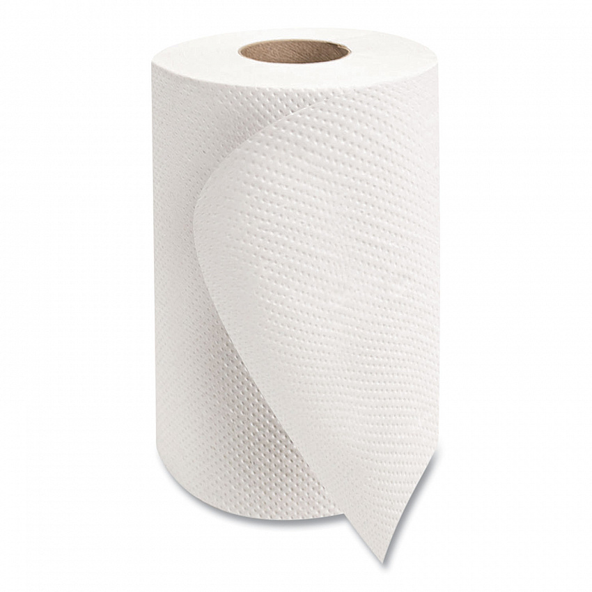 Morsoft Universal Roll Towels, 1-Ply, 8" x 350 ft, White, 12 Rolls/Carton (W12350)