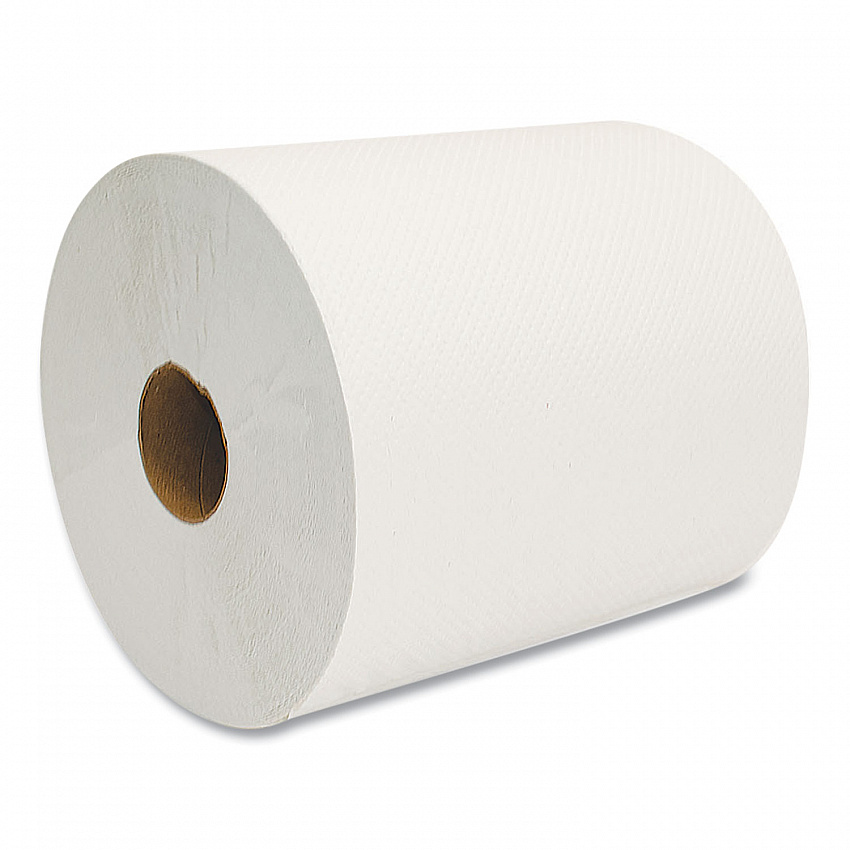 Morsoft Universal Roll Towels, 1-Ply, 8" x 800 ft, White, 6 Rolls/Carton (W6800)