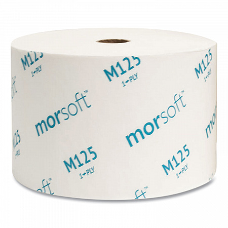 Small Core Bath Tissue, Septic Safe, 1-Ply, White, 2,500 Sheets/Roll, 24 Rolls/Carton (M125)