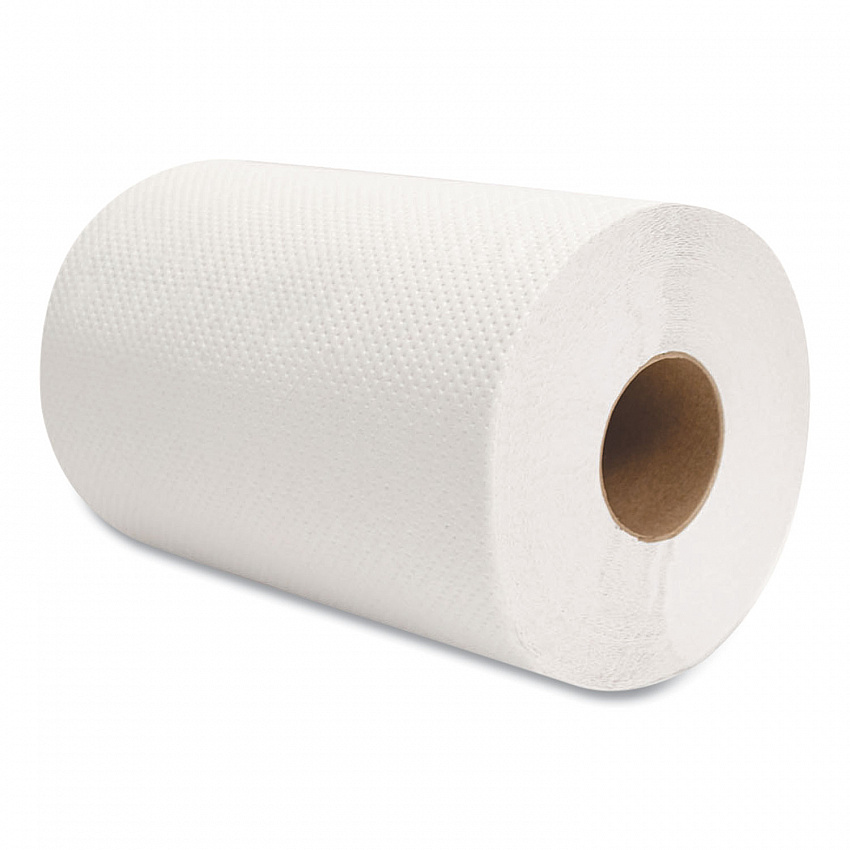 Morsoft Universal Roll Towels, 1-Ply, 8" x 350 ft, White, 12 Rolls/Carton (W12350)