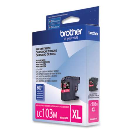 Brother LC103M Innobella High-Yield Ink, 600 Page-Yield, Magenta