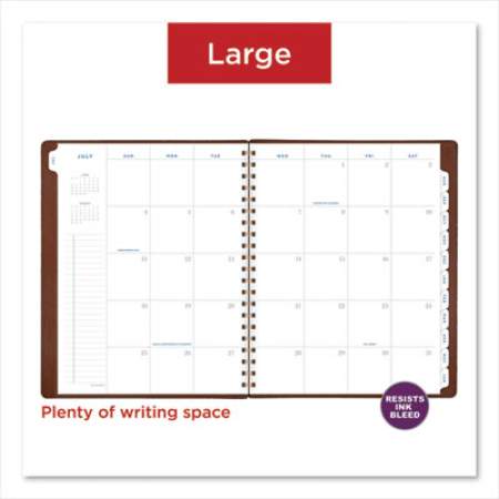 AT-A-GLANCE Signature Collection Academic Weekly/Monthly Planners, 11.5 x 8, Distressed Brown Cover, 13-Month (July-July): 2021-2022 (YP905A09)