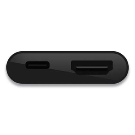 Belkin USB-C to HDMI + Charge Adapter, HDMI; USB-C(F); USB-C(M), 2.53", Black (AVC002BKBL)