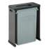 Rubbermaid Commercial Elevate Decorative Refuse Container, Landfill, 23 gal, 25.14 x 12.8 x 31.5, Pearl Dark Gray (2136963)