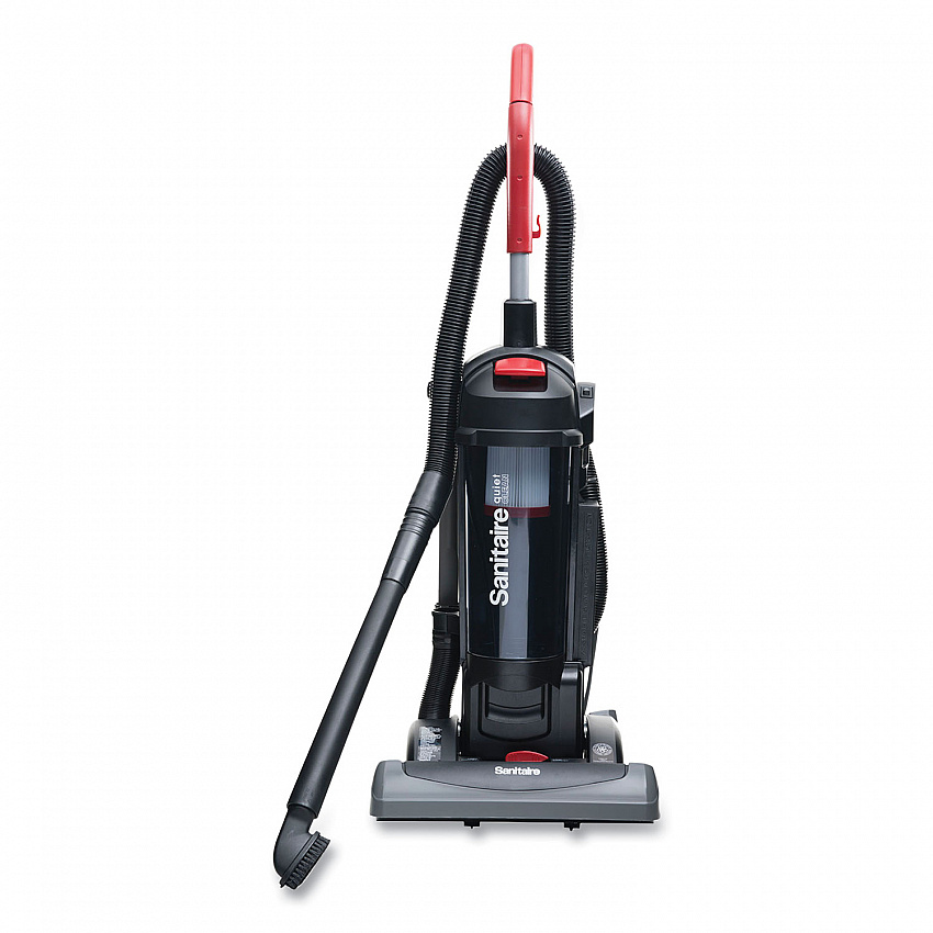 FORCE QuietClean Upright Vacuum SC5845D, 15" Cleaning Path, Black (SC5845D)