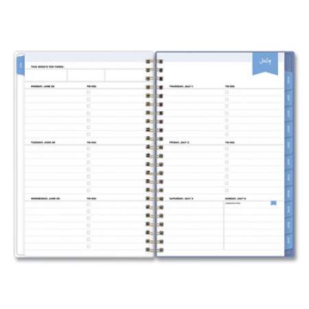 Blue Sky Day Designer Climbing Floral Blush Create-Your-Own Cover Weekly/Monthly Planner, 8 x 5, 12-Month (July-June): 2021-2022 (132249)