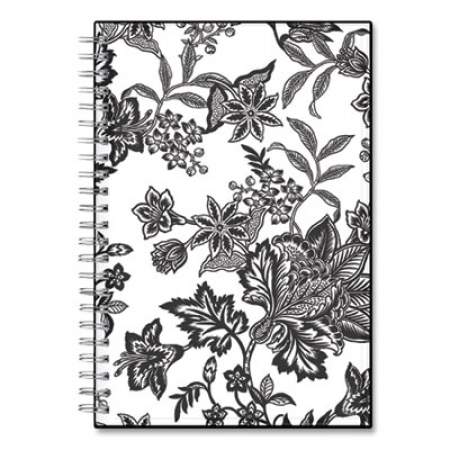 Blue Sky Analeis Create-Your-Own Cover Weekly/Monthly Planner, Floral, 8 x 5, White/Black Cover, 12-Month (July to June): 2021 to 2022 (130608)