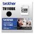 Brother TN110BK Toner, 2,500 Page-Yield, Black