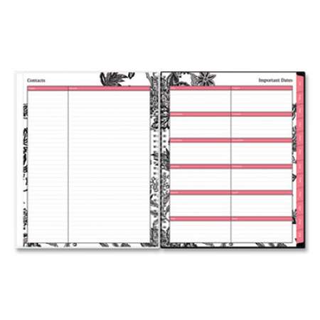 Blue Sky Analeis Create-Your-Own Cover Weekly/Monthly Planner, Floral, 11 x 8.5, White/Black Cover, 12-Month (July-June): 2021-2022 (130606)
