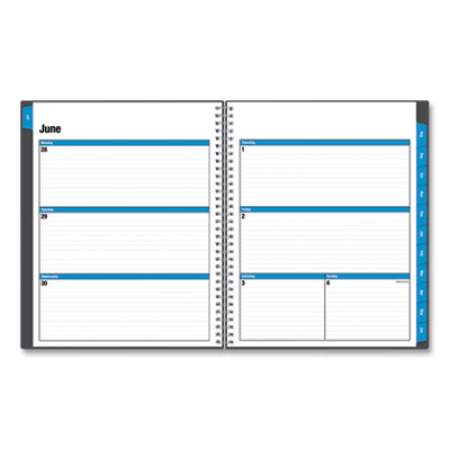Blue Sky Collegiate Academic Year Weekly/Monthly Planner, 11 x 8.5, Charcoal Cover, 12-Month (July to June): 2021 to 2022 (100135)