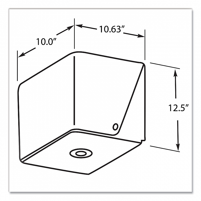 In-Sight Sr. Center Pull Dispenser, 10.65 x 10 x 12.5, Smoke (09335)