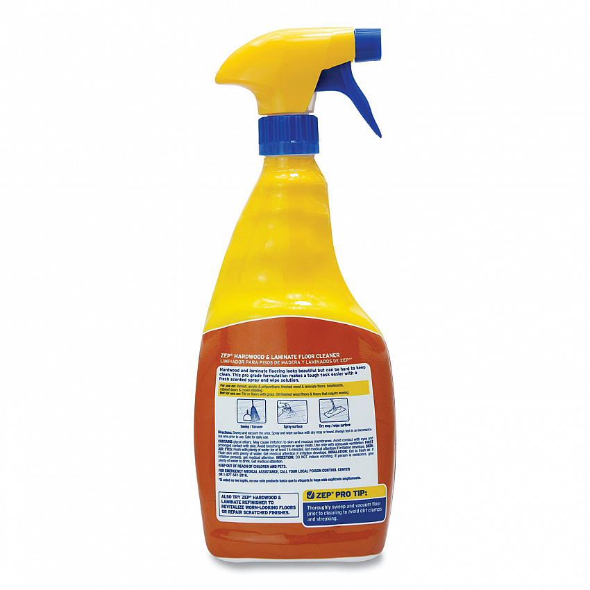 Hardwood and Laminate Cleaner, 32 oz Spray Bottle, 12/Carton (ZUHLF32CT)