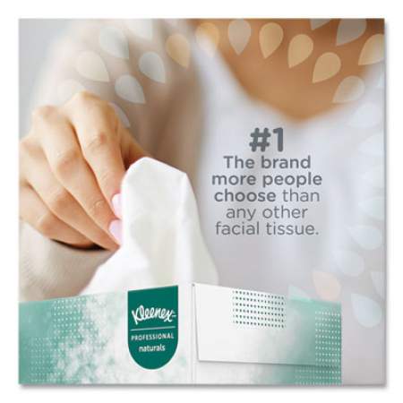 Kleenex Naturals Facial Tissue, 2-Ply, White, 125 Sheets/Box (21601BX)