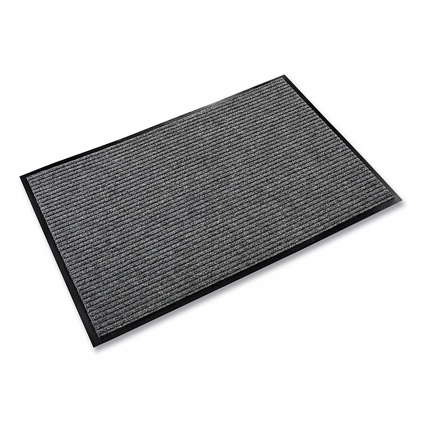Needle-Rib Wiper/Scraper Mat, Rectangular, Gray Ribbed Surface, 36" x 60" (NR0035GY)