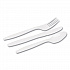 Combo Pack, Tray with White Plastic Utensils, Heavyweight, Fork/Knife/Spoon, 168/Pack (CM168)