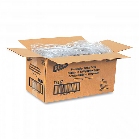 Plastic Cutlery, Heavyweight Knife, Black, 1,000/Carton (KH517)