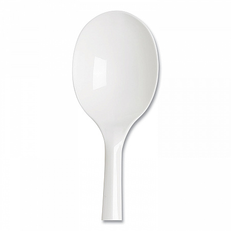Plastic Cutlery, Mediumweight Soup Spoon, White, 1,000/Carton (PSM21)