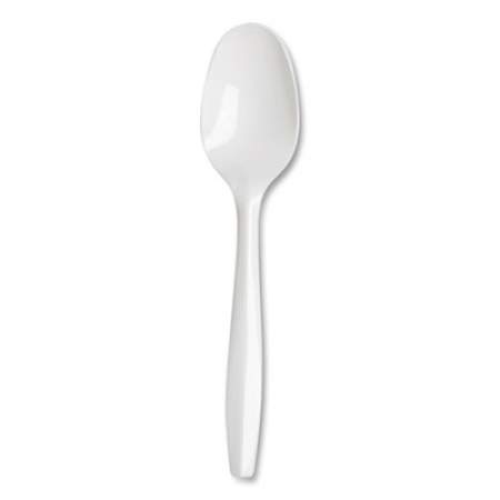 Dixie Mediumweight Polypropylene Cutlery, Teaspoon, White, 1,000/Carton (PTM21S)