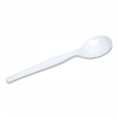 Plastic Cutlery, Heavyweight Soup Spoon, White, 1,000/Carton (SH217)
