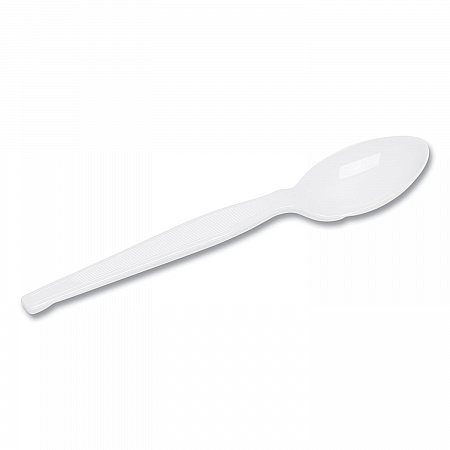 Plastic Cutlery, Heavyweight Spoon, White, 1,000/Carton (TH217)