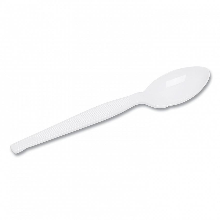 Plastic Cutlery, Heavyweight Spoon, White, 1,000/Carton (TH217)