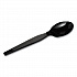 Plastic Cutlery, Heavyweight Spoon, Black, 1,000/Carton (TH517)
