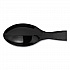 Plastic Cutlery, Heavyweight Spoon, Black, 1,000/Carton (TH517)