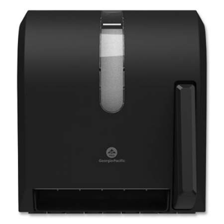 Georgia Pacific Professional Hygienic Push-Paddle Roll Towel Dispenser, 13 x 10 x 14.4, Black (54338A)