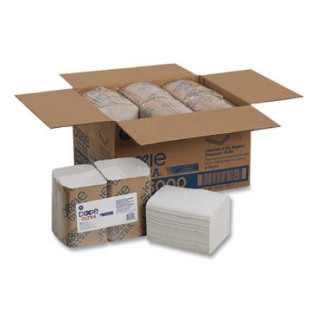 Dixie Interfold Napkin Refills, 2 Ply, 6 1/2x9 7/8, White, 500/Pk, 6 Pack/Ctn (3213000)