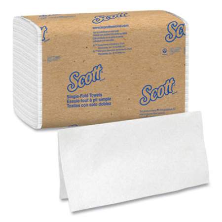Scott Essential Single-Fold Towels, Absorbency Pockets, 9.3 x 10.5, 250/PK, 16 PK/CT (01700)