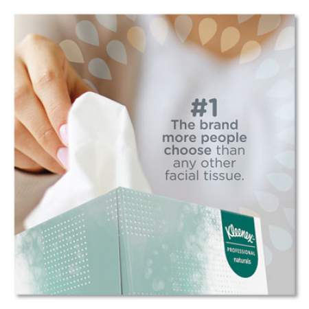 Kleenex NATURALS FACIAL TISSUE, 2-PLY, WHITE, 95 SHEETS/BOX, 36 BOXES/CARTON (21272CT)