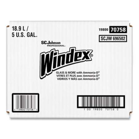 Windex Glass Cleaner with Ammonia-D, 5gal Bag-in-Box Dispenser (696502)