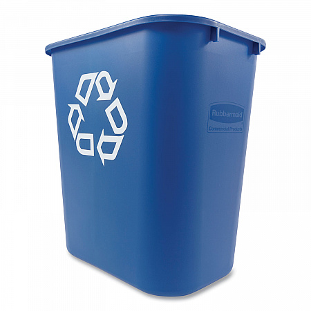 Deskside Recycling Container, Medium, 28.13 qt, Plastic, Blue (295673BE)