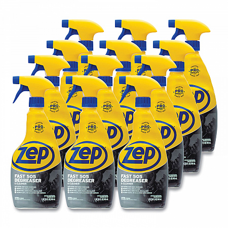 Fast 505 Cleaner and Degreaser, 32 oz Spray Bottle, 12/Carton (ZU50532CT)