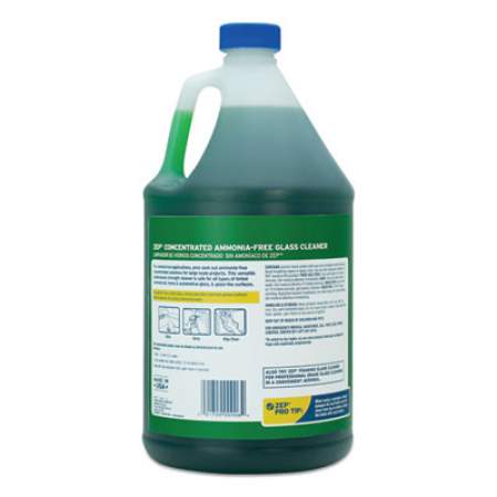 Zep Commercial Ammonia-Free Glass Cleaner, Pleasant Scent, 1 gal Bottle (ZU1052128EA)