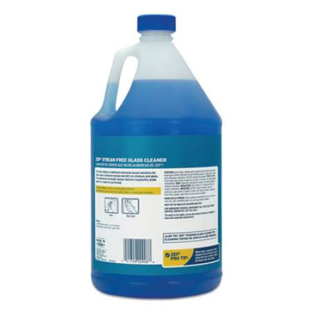 Zep Commercial Streak-Free Glass Cleaner, Pleasant Scent, 1 gal Bottle, 4/Carton (ZU1120128CT)