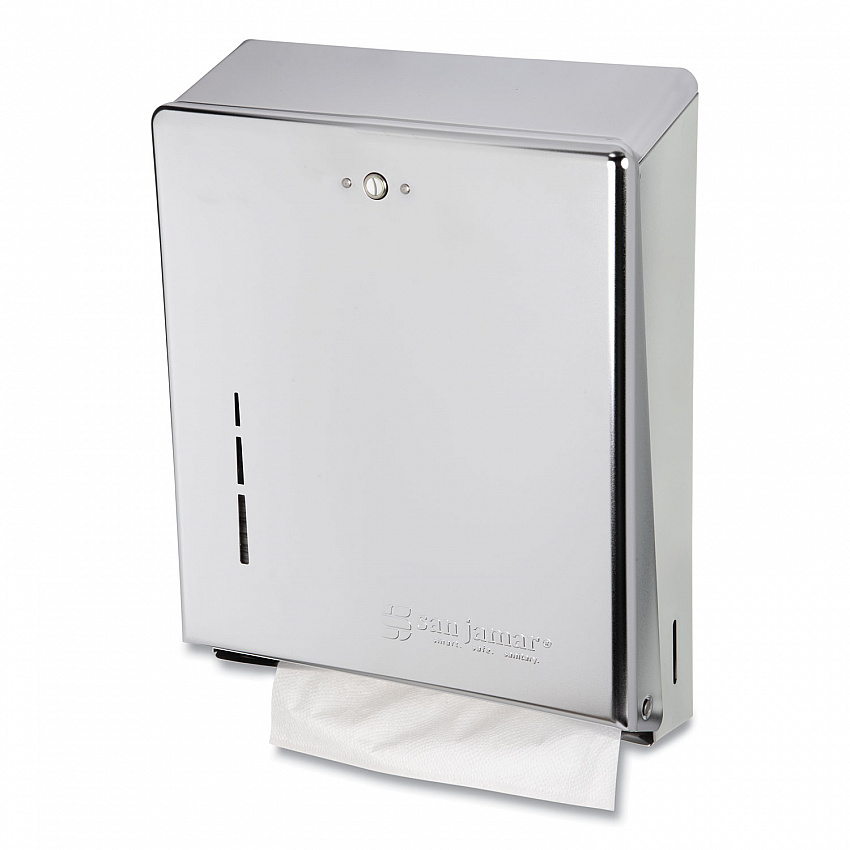 C-Fold/Multifold Towel Dispenser, 11.38 x 4 x 14.75, Chrome (T1900XC)