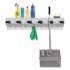 Ex-Cell THE CLINCHER MOP AND BROOM HOLDER, 34"W X 5 1/2"D X 7 1/2"H, WHITE GLOSS, EACH (333 6 WHT2)