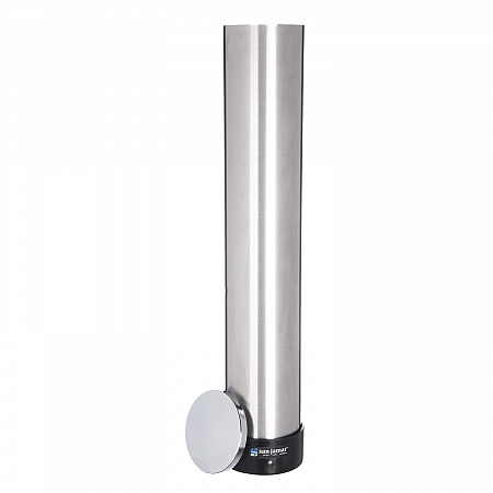 Large Water Cup Dispenser with Removable Cap, For 12 oz to 24 oz Cups, Stainless Steel (C3400P)