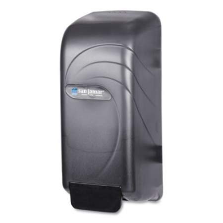 San Jamar Oceans Universal Liquid Soap Dispenser, 800 mL, 4.5 x 4.38 x 10.5, Black (S890TBK)
