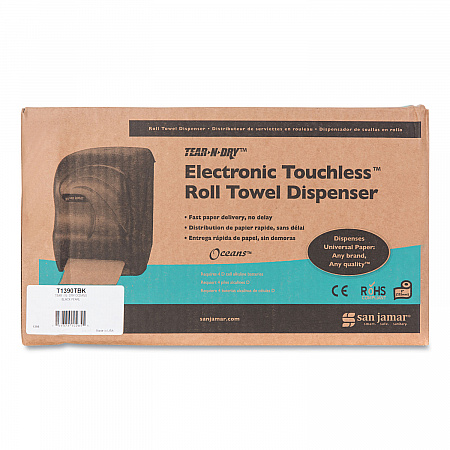 Oceans Tear-N-Dry Electronic Touchless Roll Towel Dispenser, 11.75 x 9 x 15.5, Black Pearl (T1390TBK)