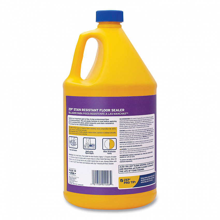 Stain Resistant Floor Sealer, 1 gal Bottle (ZUFSLR128EA)