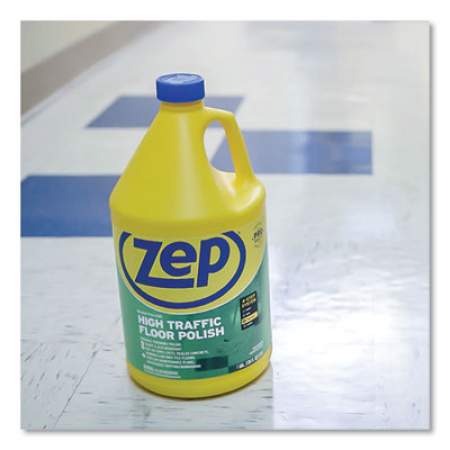 Zep Commercial High Traffic Floor Polish, 1 gal Bottle (ZUHTFF128EA)