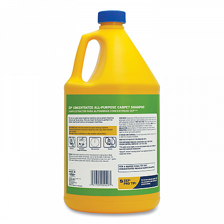 Concentrated All-Purpose Carpet Shampoo, Unscented, 1 gal Bottle (ZUCEC128EA)