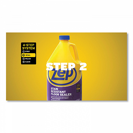 Stain Resistant Floor Sealer, 1 gal Bottle, 4/Carton (ZUFSLR128CT)