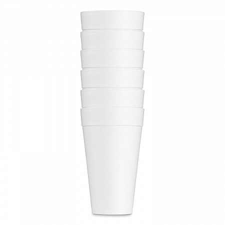 Foam Drink Cups, 32 oz., White, 25/Bag, 20 Bags/Carton (32TJ32)